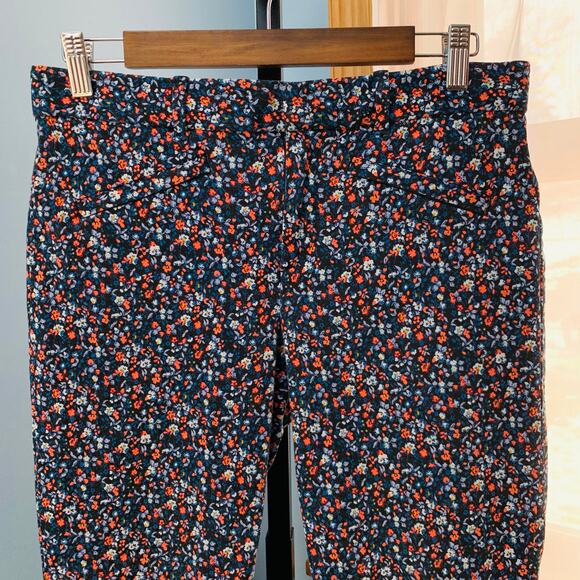GAP Floral Skinny Ankle Pants Size 6R - Picture 3 of 7